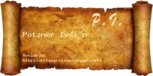 Potzner Iván névjegykártya